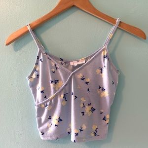 Tilly’s Cropped Floral Tank Top